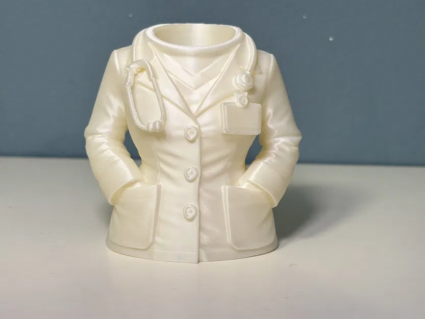 Kệ cắm bút áo blouse bác sĩ nữ – Organizer bàn làm việc thanh lịch cho nữ ngành y - Image 12