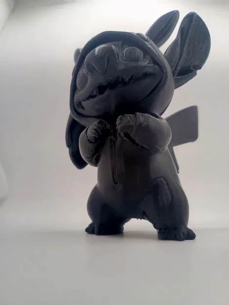Stitch mặc bộ đồ Pikachu (kigurumi) – mô hình mini để bàn - Image 6