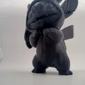 Stitch mặc bộ đồ Pikachu (kigurumi) – mô hình mini để bàn - Thumbnail 6