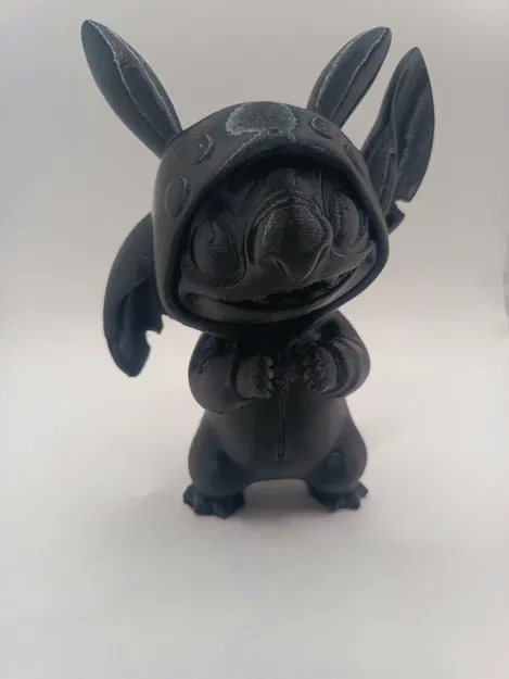 Stitch mặc bộ đồ Pikachu (kigurumi) – mô hình mini để bàn - Image 7