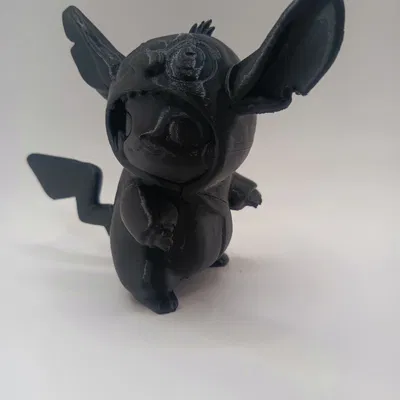 Pikachu mặc costume Stitch (Pikachu in Stitch costume)