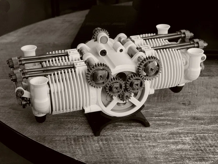 Động cơ Boxer OHV 4 xi-lanh (4 Cylinder OHV Boxer Engine) - Image 1