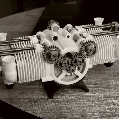 Động cơ Boxer OHV 4 xi-lanh (4 Cylinder OHV Boxer Engine)