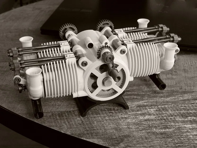 Động cơ Boxer OHV 4 xi-lanh (4 Cylinder OHV Boxer Engine) - Image 2