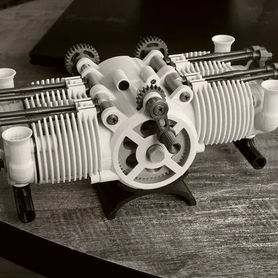 Động cơ Boxer OHV 4 xi-lanh (4 Cylinder OHV Boxer Engine)