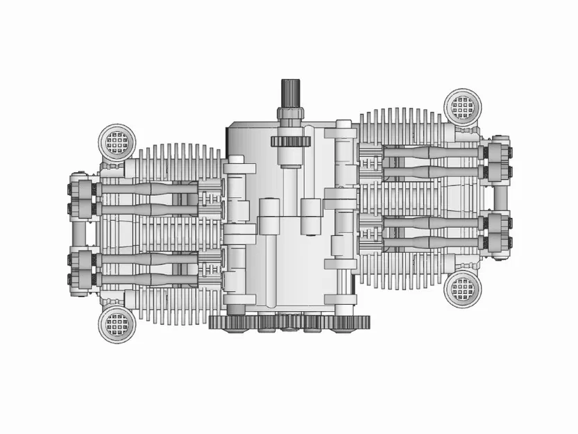 Động cơ Boxer OHV 4 xi-lanh (4 Cylinder OHV Boxer Engine) - Image 15