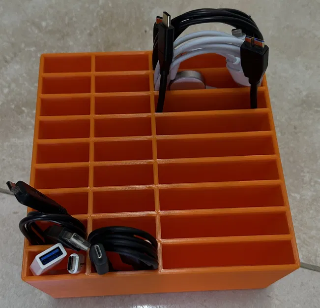 Bộ sắp xếp dây cáp (Cable Organizer) Gridfinity 4x4 - Image 1