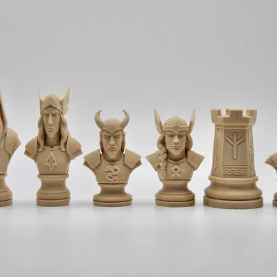 Bộ Cờ Vua Thần Bắc Âu (Norse Gods Chess Set)
