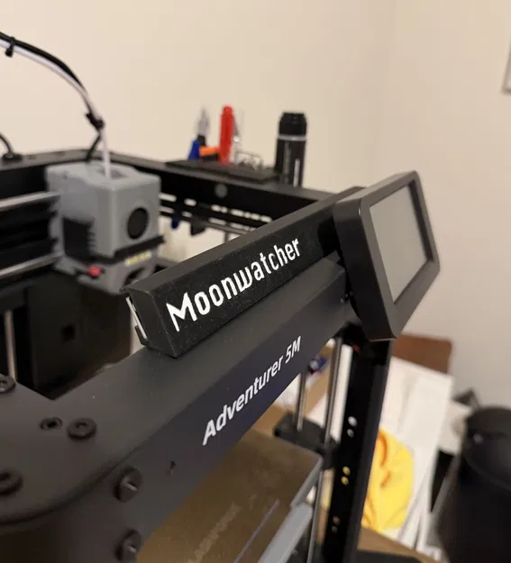 Mod giá đỡ đèn LED Flash forge Ad5X/5m (thêm chữ) - Image 1