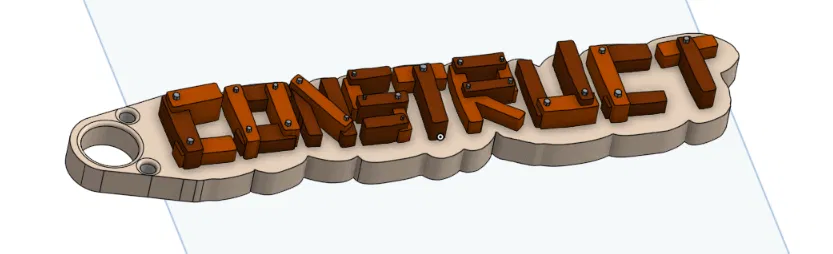 Móc khóa Construct Keychain Hackclub - Image 1