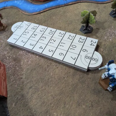 Thước đo Wargaming gập lại (Foldable Wargaming Ruler)