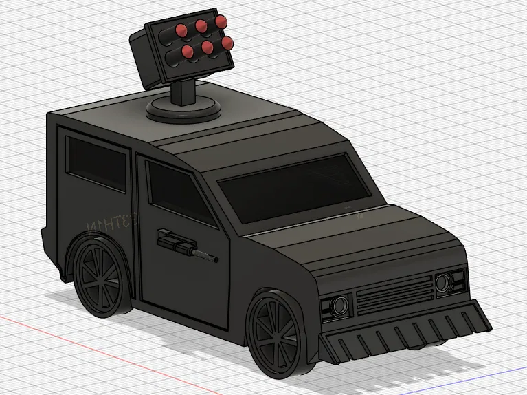 Land Rover Defender Bọc Giáp (ARMOURED) - Mô hình 3D - Image 6