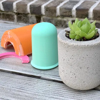 Khuôn chậu cây đáy bo tròn tái sử dụng (cỡ nhỏ)