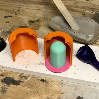 Khuôn chậu cây đáy bo tròn tái sử dụng (cỡ nhỏ)