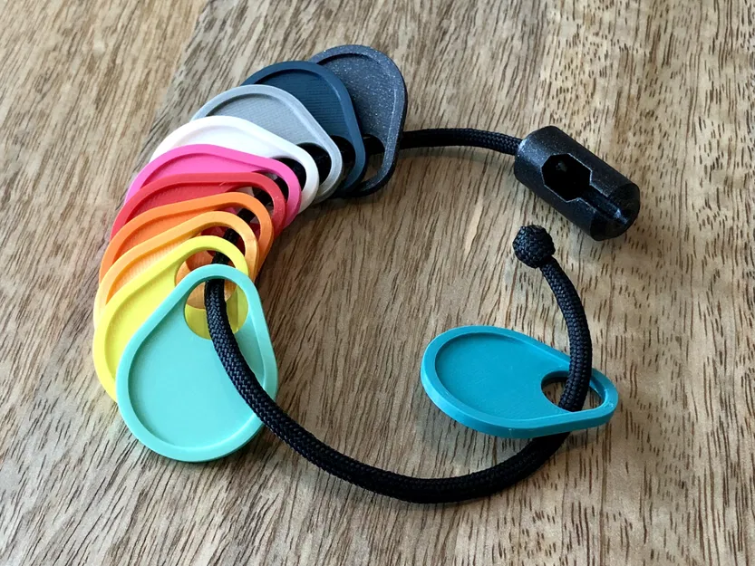 Mẫu thẻ swatch filament kèm connector vòng paracord - Image 1