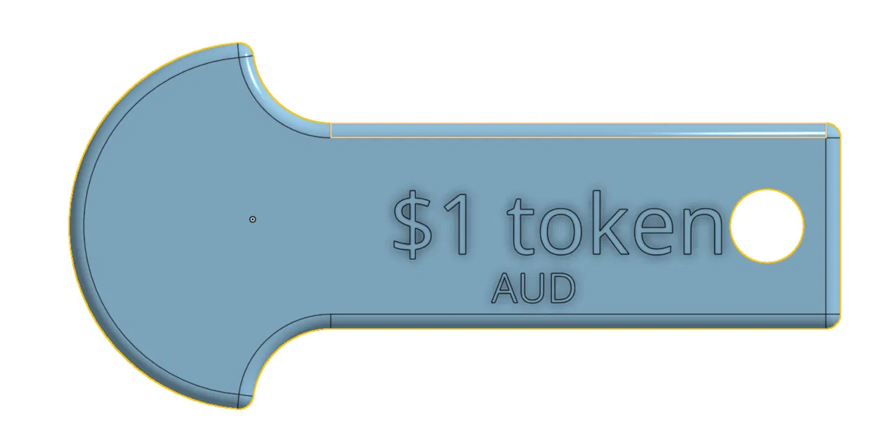 Token/xu tái sử dụng cho xe đẩy mua sắm (AUD $1 & $2) - Image 3