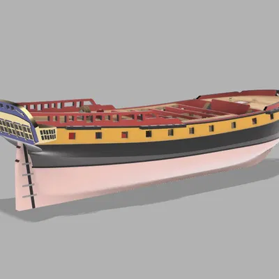Khinh hạm Enterprise Class (1775–1828) – Mô hình 3D