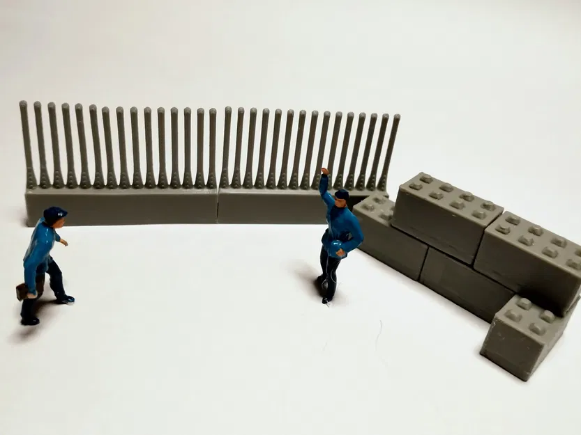 Hàng rào đường sắt H0 – Comb Fence monoblock một mảnh cho mô hình tàu - Image 3