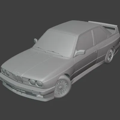 BMW E30 – Mẫu 3D xe BMW cổ điển