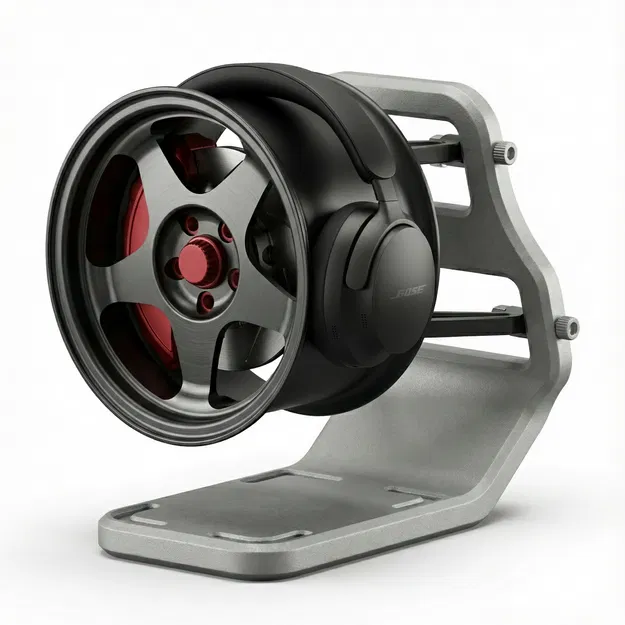 Kệ Treo Tai Nghe Hình Bánh Xe Xe Hơi (Car Wheel Headphones Stand) - Image 2
