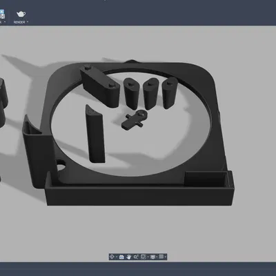 Chân đế Mac mini M4 kèm khay giữ USB hub