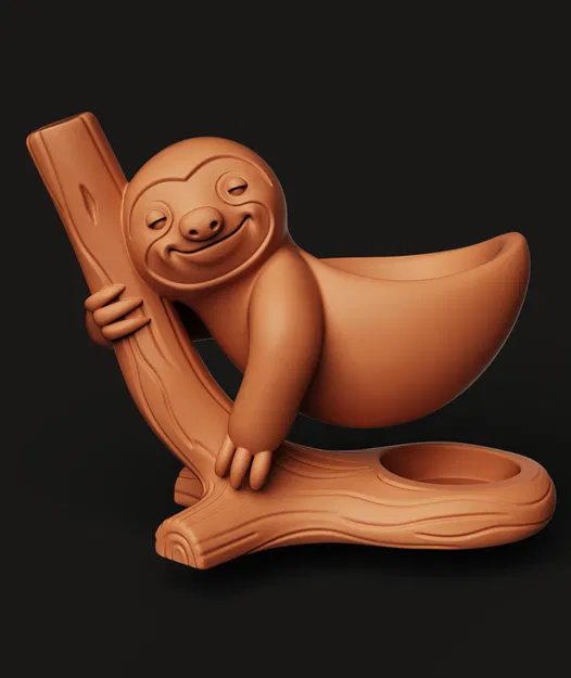 Chậu Treo Con Lười | Chậu Sen Đá Thú | Decor Vườn Dễ Thương | Chậu In 3D - Image 3