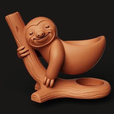 Chậu Treo Con Lười | Chậu Sen Đá Thú | Decor Vườn Dễ Thương | Chậu In 3D