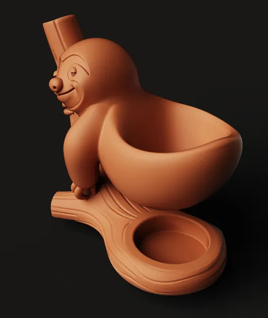 Chậu Treo Con Lười | Chậu Sen Đá Thú | Decor Vườn Dễ Thương | Chậu In 3D - Image 4