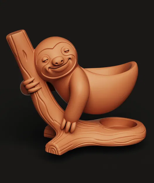 Chậu Treo Con Lười | Chậu Sen Đá Thú | Decor Vườn Dễ Thương | Chậu In 3D - Image 5