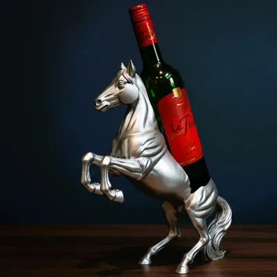 Giá đỡ chai rượu vang hình ngựa (Horse Wine Bottle Holder)
