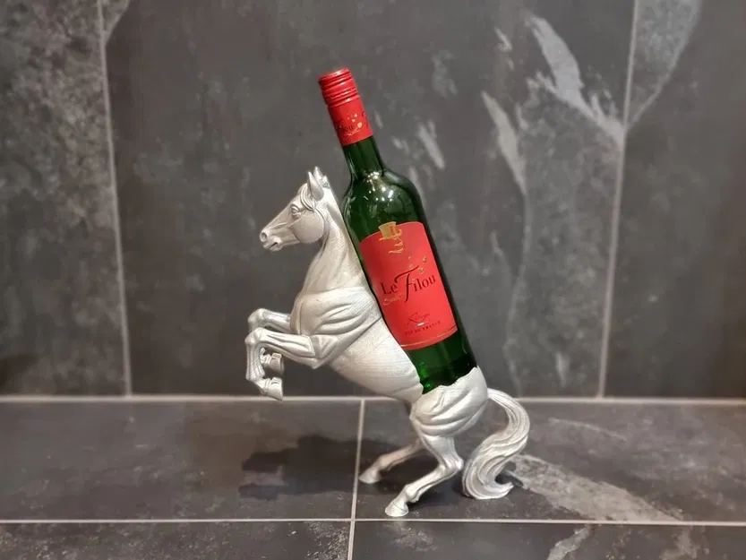 Giá đỡ chai rượu vang hình ngựa (Horse Wine Bottle Holder) - Image 2