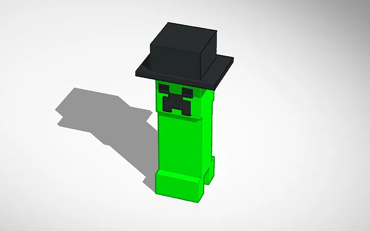 Minecraft Creeper kèm mũ Top Hat tháo rời - Image 1