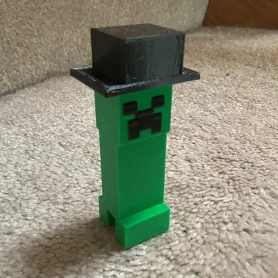 Minecraft Creeper kèm mũ Top Hat tháo rời