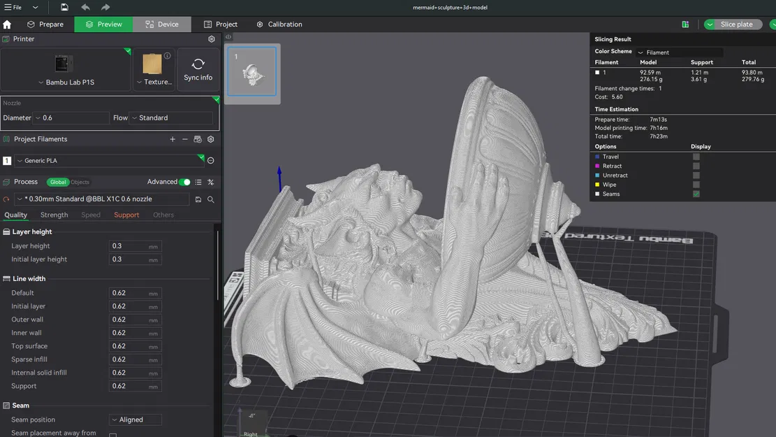 Gargoyle Treo Tường Kèm Chậu Cây - Decor Gothic/Renaissance (In 3D) - Image 5