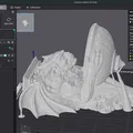 Gargoyle Treo Tường Kèm Chậu Cây - Decor Gothic/Renaissance (In 3D) - Thumbnail 5
