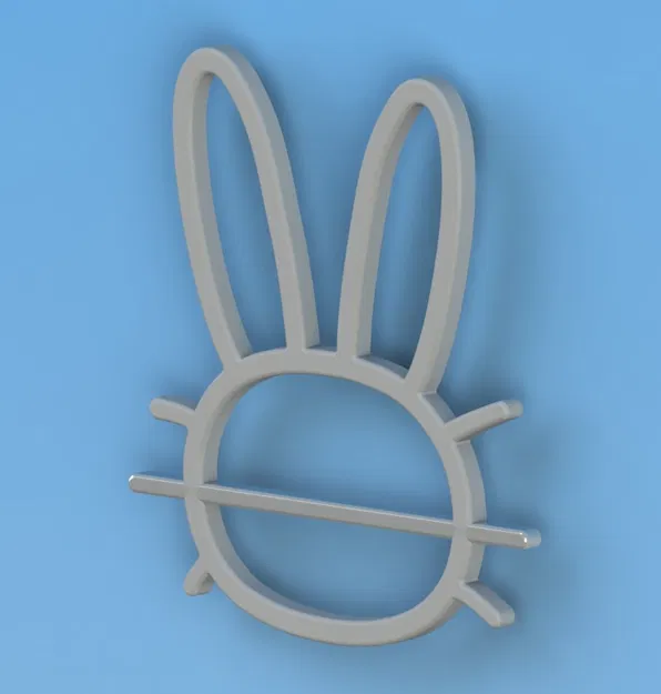 Kẹp trượt tóc hình thỏ (Rabbit hair pin slide) - Image 2
