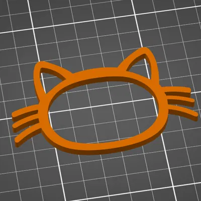 Kẹp tóc trượt mặt mèo (Cat Hair Pin Slide)