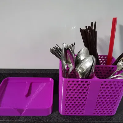 Rổ đựng dao muỗng kèm khay thoát nước (Cutlery Basket Drainer)