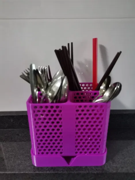 Rổ đựng dao muỗng kèm khay thoát nước (Cutlery Basket Drainer) - Image 2