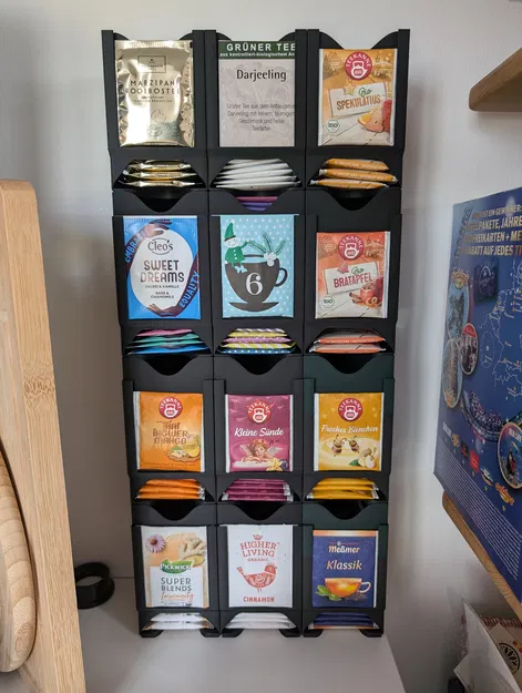 Hộp Nhả Túi Trà Xếp Chồng (Stackable Tea Bag Dispenser) - Remix - Image 1