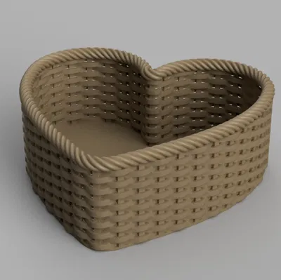 Hộp trái tim đan (Woven heart box)