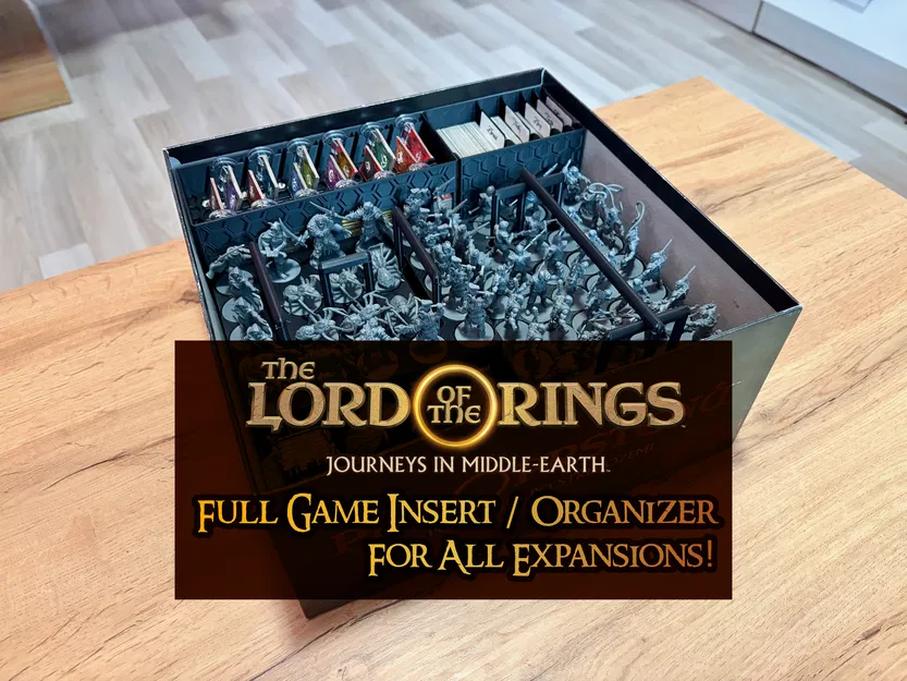 LOTR: Journeys in Middle-earth – Organizer/Insert trọn bộ (Base + mọi Expansion) - Image 1