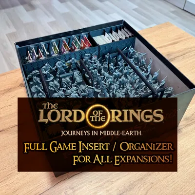 LOTR: Journeys in Middle-earth – Organizer/Insert trọn bộ (Base + mọi Expansion)