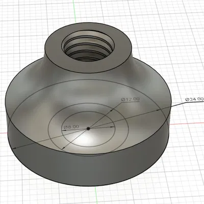 Stopper chân/đế cây thông Noel cho bolt M8