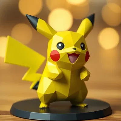 Pikachu Low Poly Mini