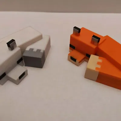 Cáo Minecraft (minnecraft fox)