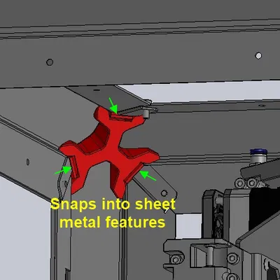 #205 Prusa Core One / One L - Nắp góc (Corner Cap) (Vẫn thử nghiệm)