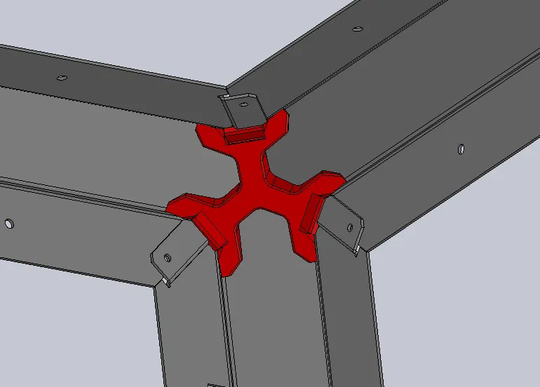 #205 Prusa Core One / One L - Nắp góc (Corner Cap) (Vẫn thử nghiệm) - Image 6