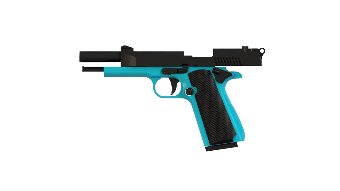 Súng lục Beretta (Prop Gun) – Mẫu in 3D mô-đun (không hoạt động) - Image 1