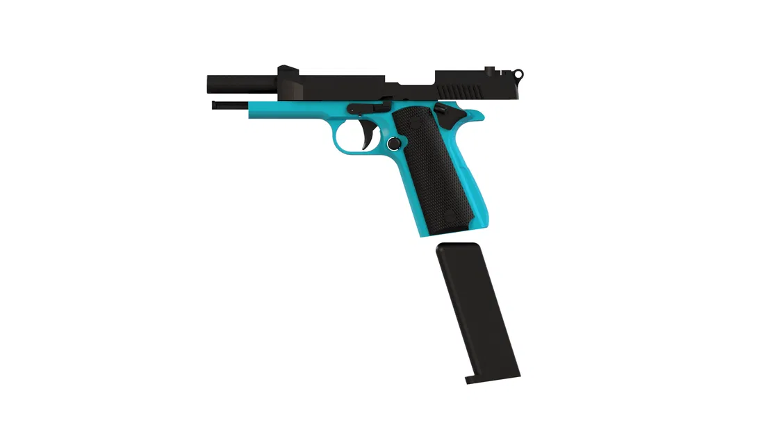 Súng lục Beretta (Prop Gun) – Mẫu in 3D mô-đun (không hoạt động) - Image 2